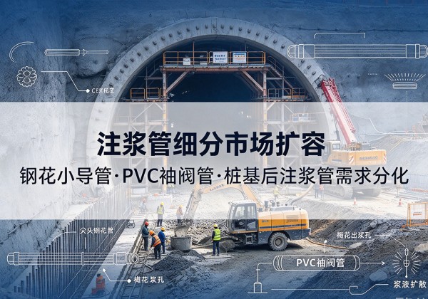 榆社注浆管细分市场扩容，隧道钢花小导管、PVC 袖阀管、桩基后注浆管需求分化